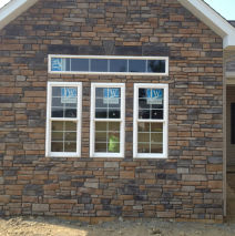 Stonework Around Beautiful Home